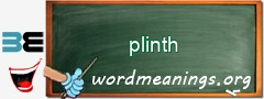 WordMeaning blackboard for plinth